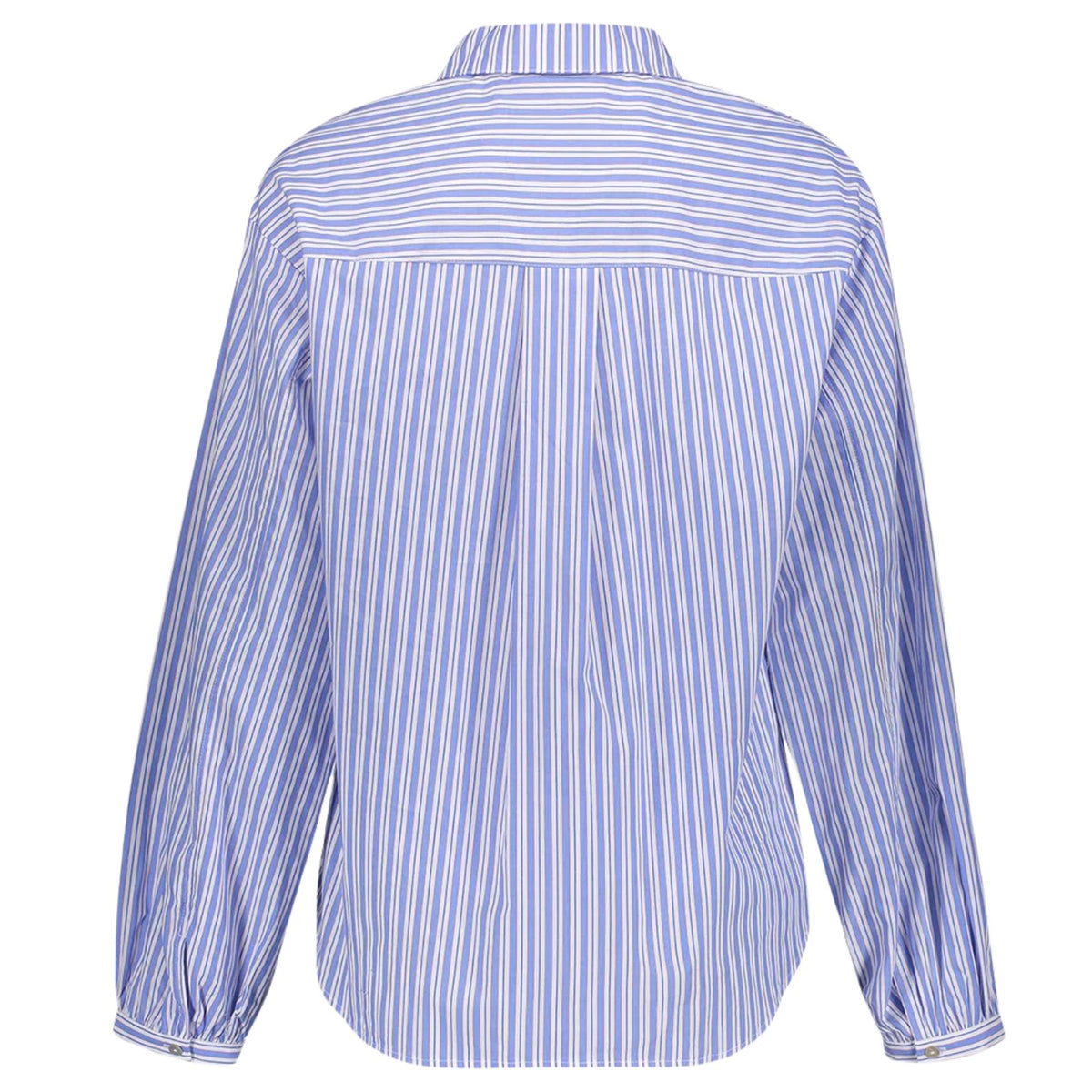 Wit met blauw gestreepte blouse 63614