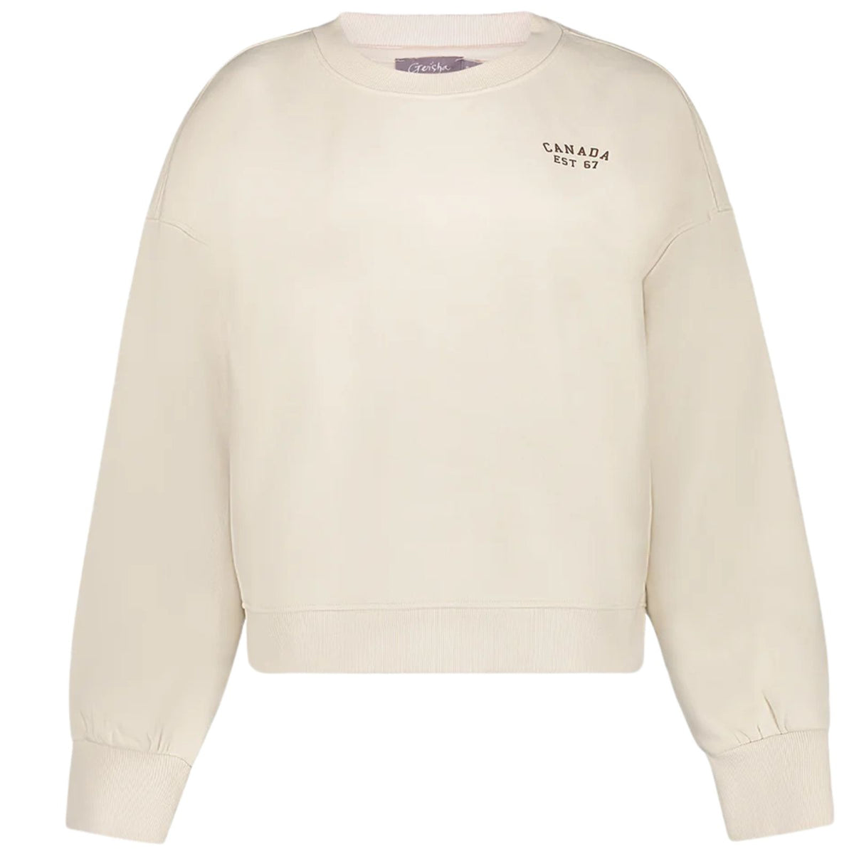 Beige backprint sweater Toronto 62607