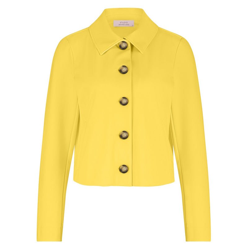 Golden Yellow jacket Clarris bonded - Capuchon Fashion
