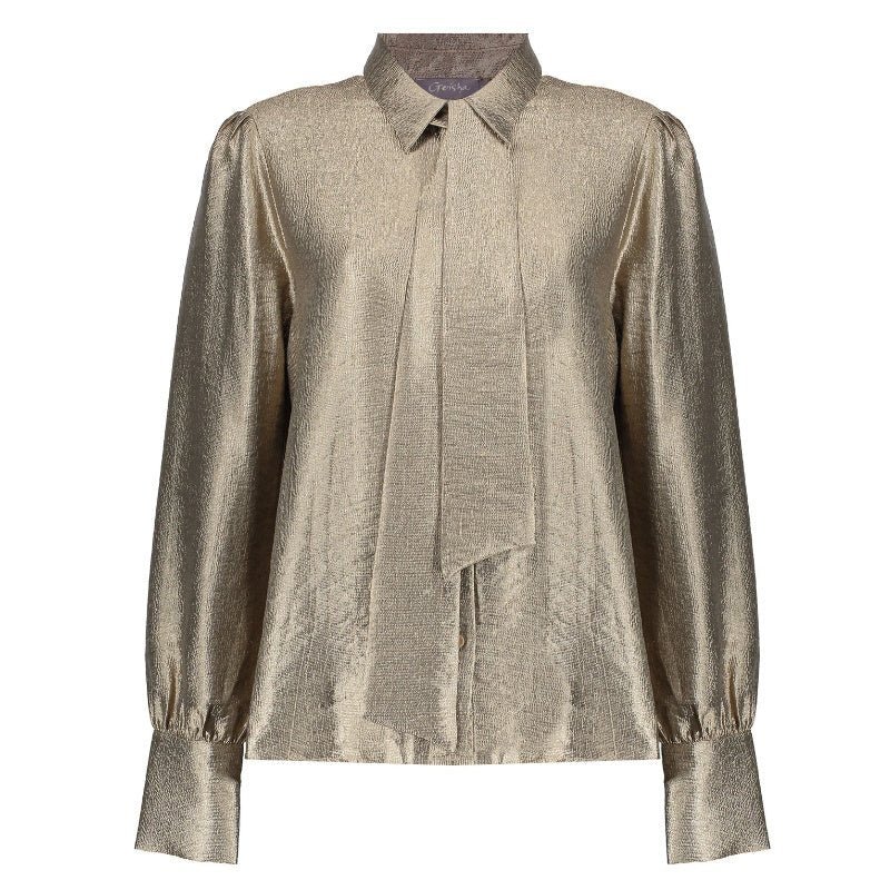 Gouden blouse 43850 - Capuchon Fashion