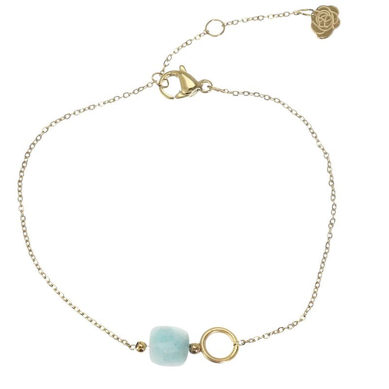 Gouden bracelet alloy met bedel - Capuchon Fashion