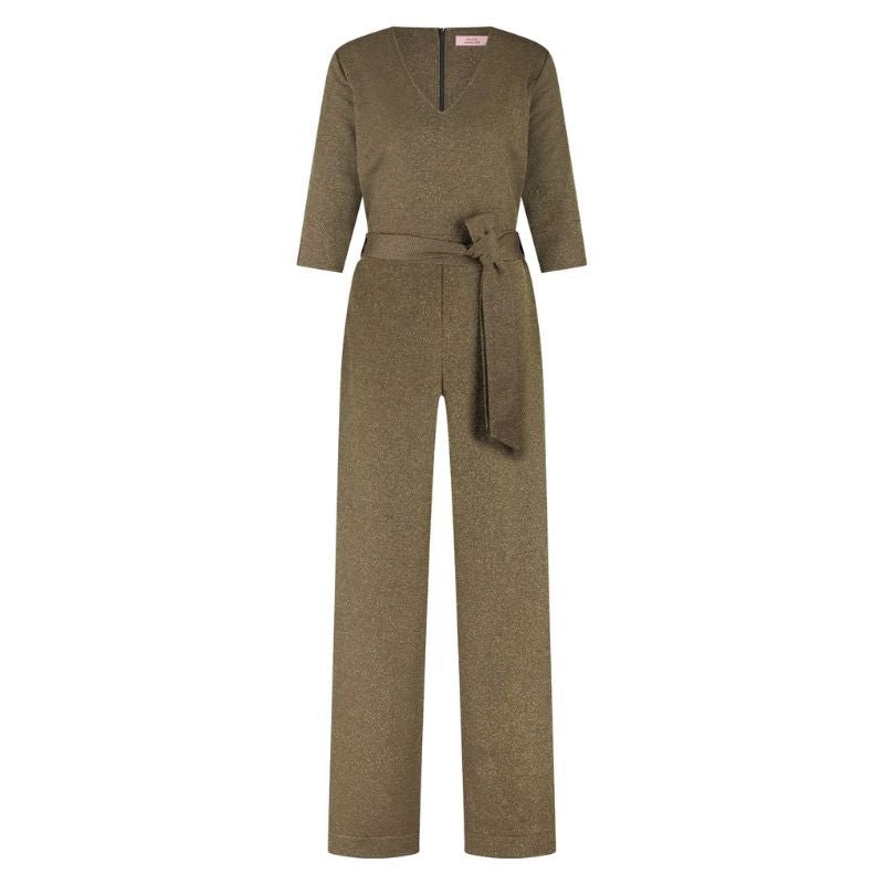 Gouden jumpsuit Odessi sparkle - Capuchon Fashion