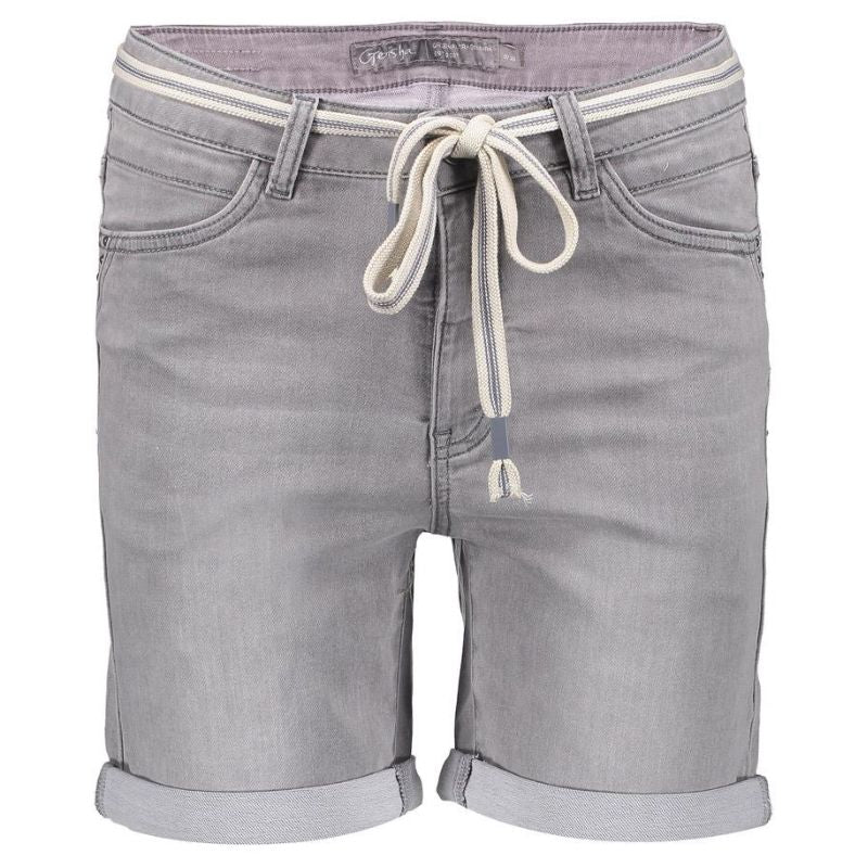 Grey Denim jogg short 51005 - Capuchon Fashion