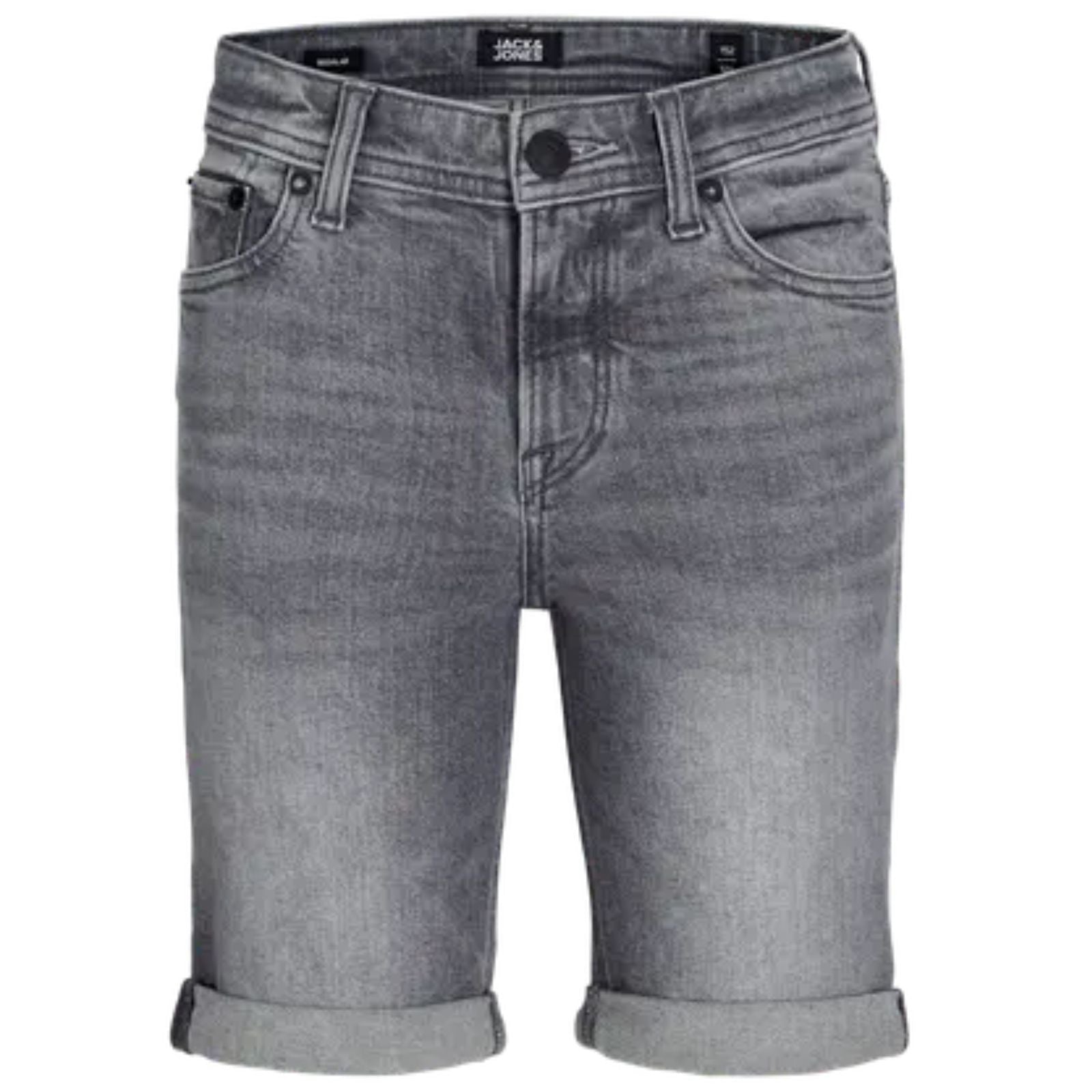 Grey Denim regular fit short Rick Original - Capuchon Fashion