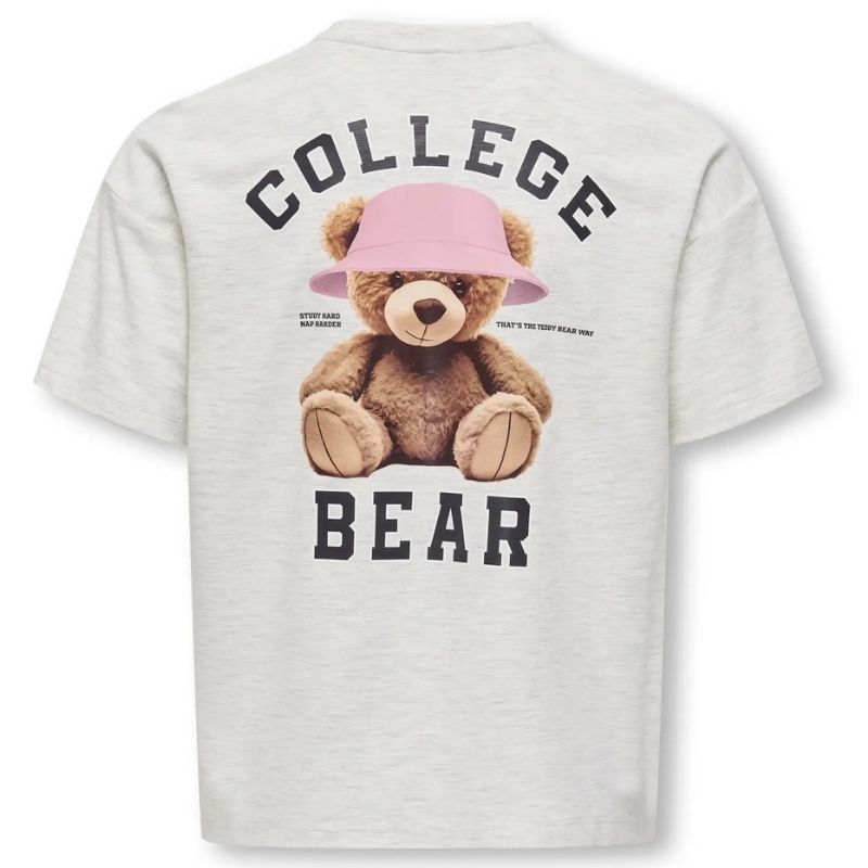 Grijs loose t-shirt Billie Teddy - Capuchon Fashion