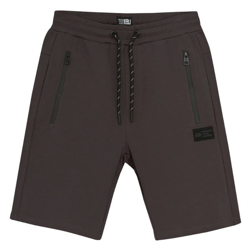 Grijze jogshort Zip - Capuchon Fashion