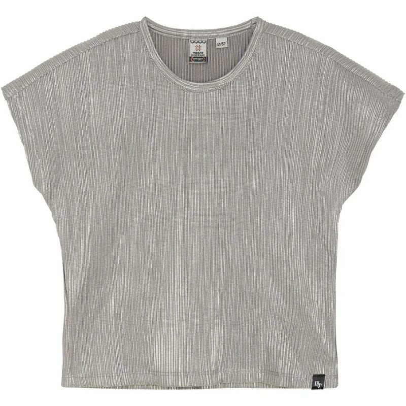 Grijze top Metallic - Capuchon Fashion