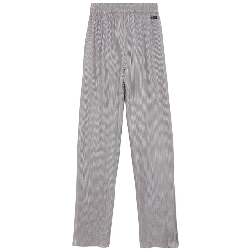 Grijze wide pant Metallic - Capuchon Fashion