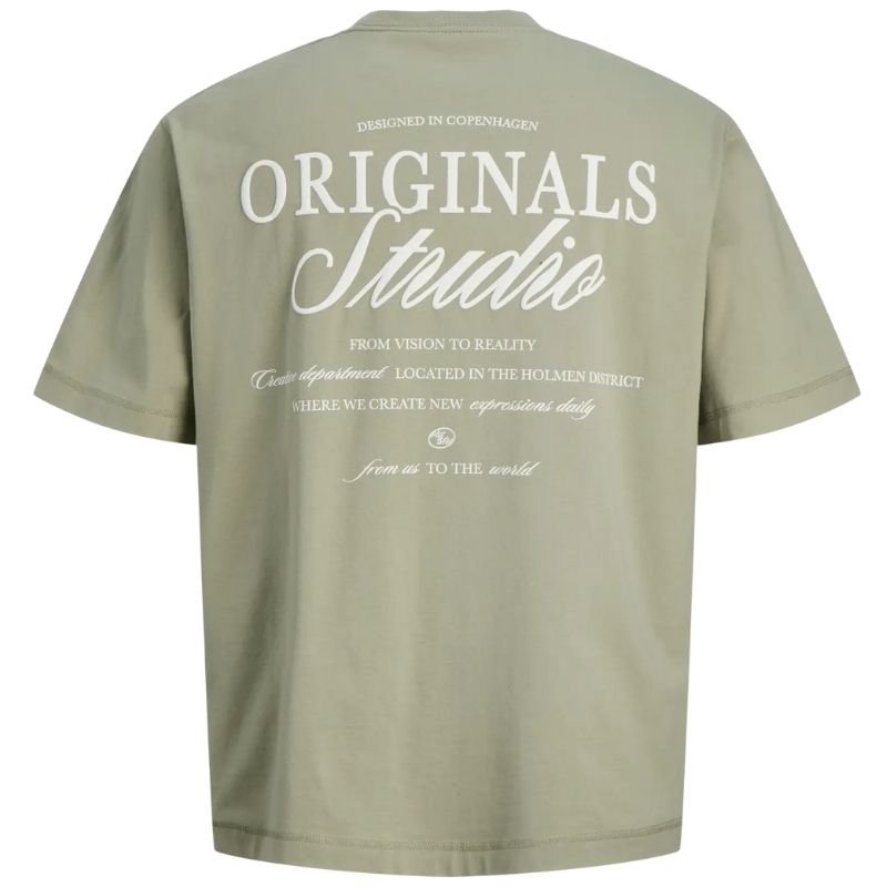 Groen crew neck t-shirt Norrebro Typo - Capuchon Fashion