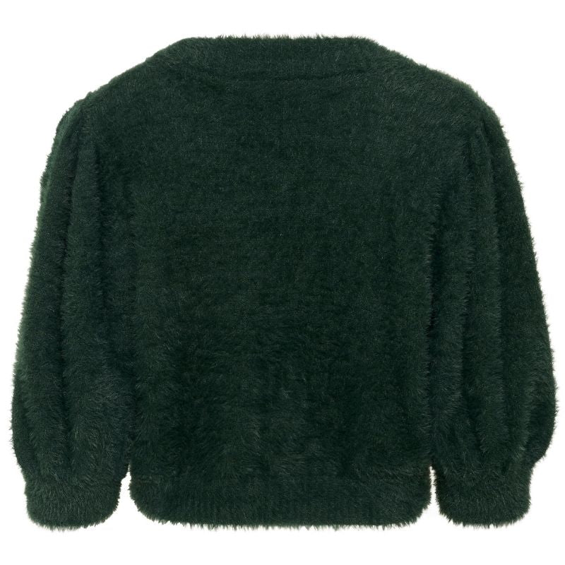 Groen fluffy cropped vest Banni - Capuchon Fashion