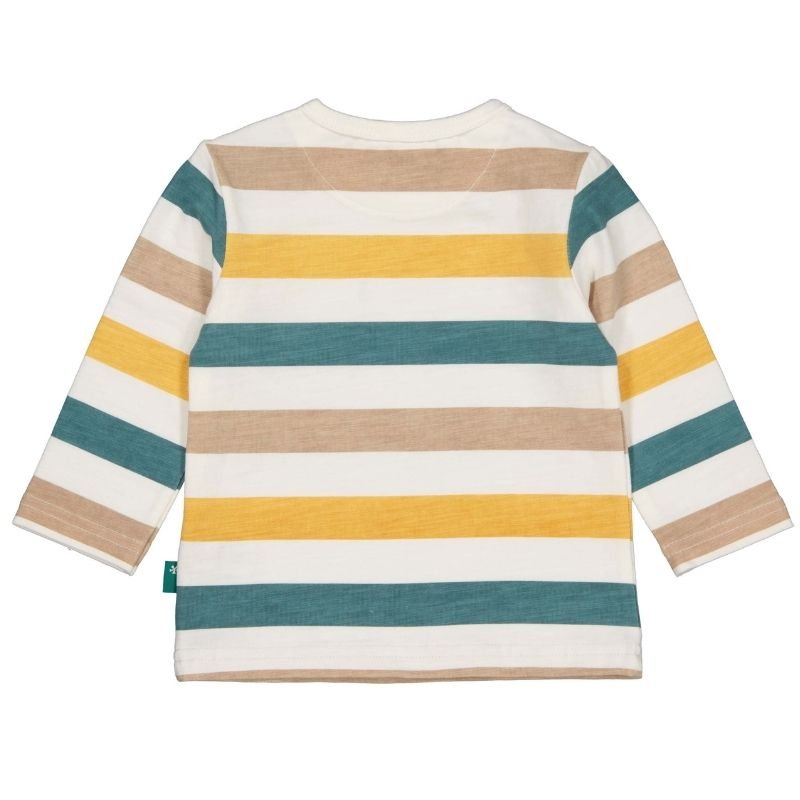 Groen gestreept shirt Pocket 261007 - Capuchon Fashion