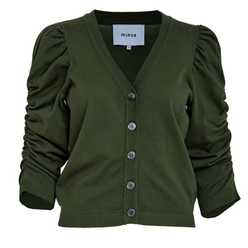 Groen knit vest Seana - Capuchon Fashion