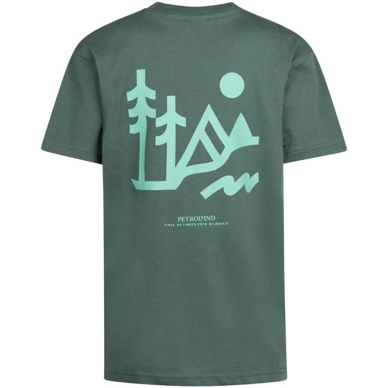 Groen t-shirt classic print TSR679 - Capuchon Fashion