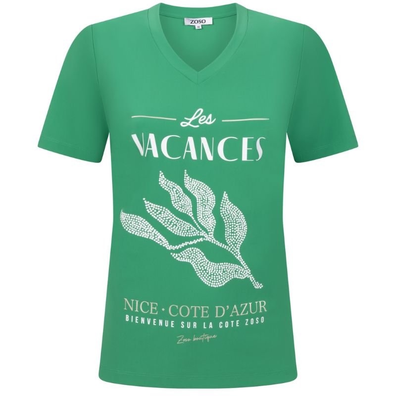 Groen t-shirt Dion - Capuchon Fashion