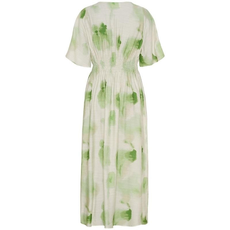 Groen viscose geprinte jurk Ane Stretch - Capuchon Fashion