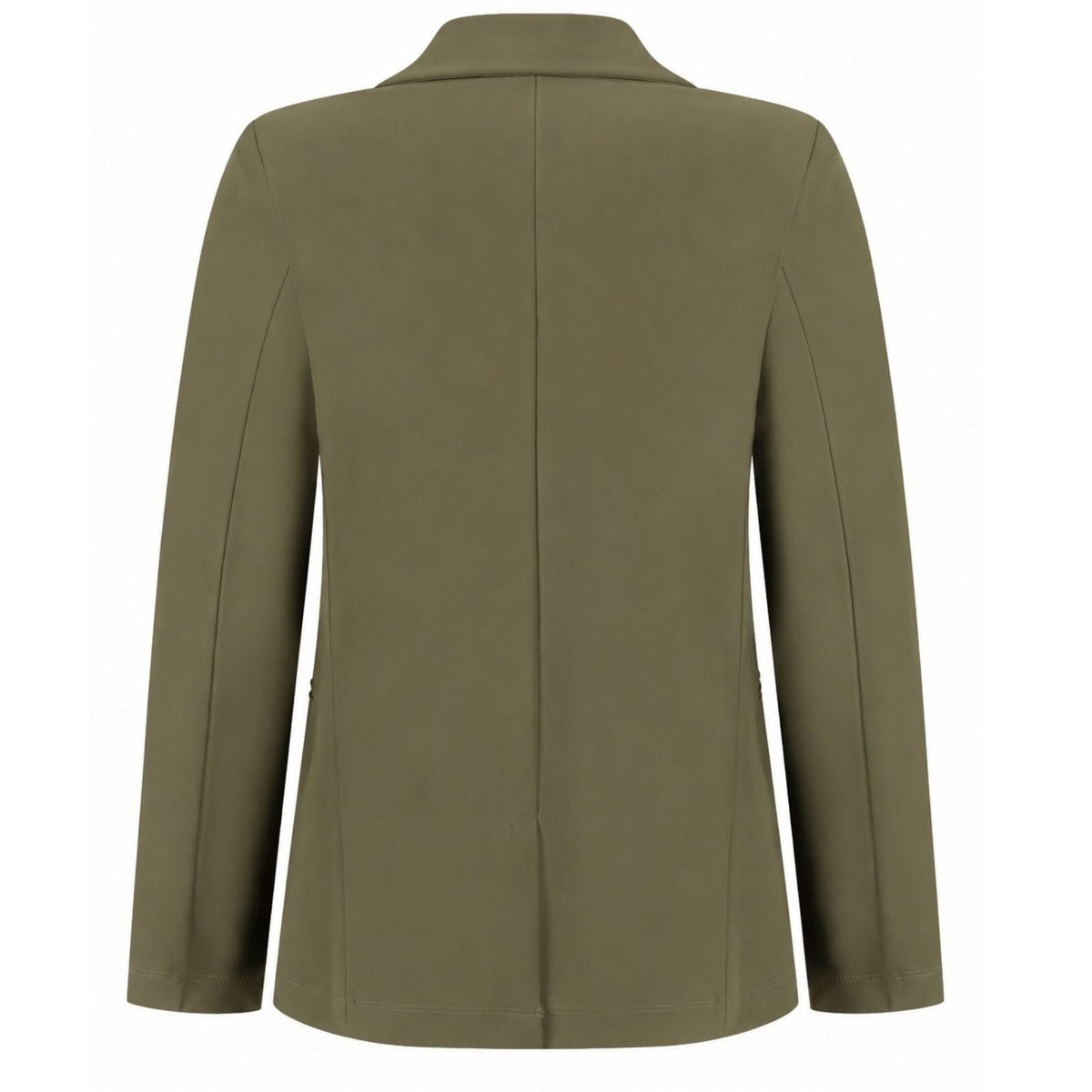Groene bonded travel blazer Bowie - Capuchon Fashion