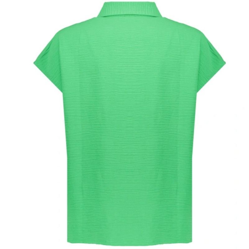 Groene crinckle blouse 53145 - Capuchon Fashion