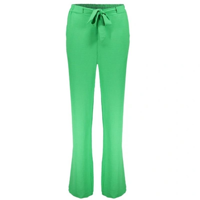 Groene crinckle broek 51127 - Capuchon Fashion