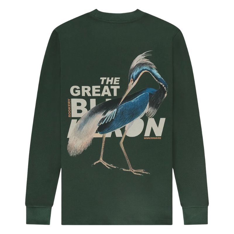 Groene longsleeve sweater Rockery Luxury - Capuchon Fashion