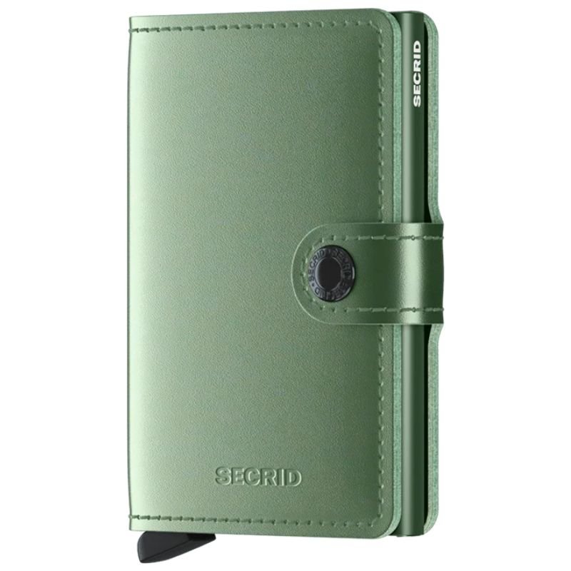 Groene miniwallet Metallic - Capuchon Fashion