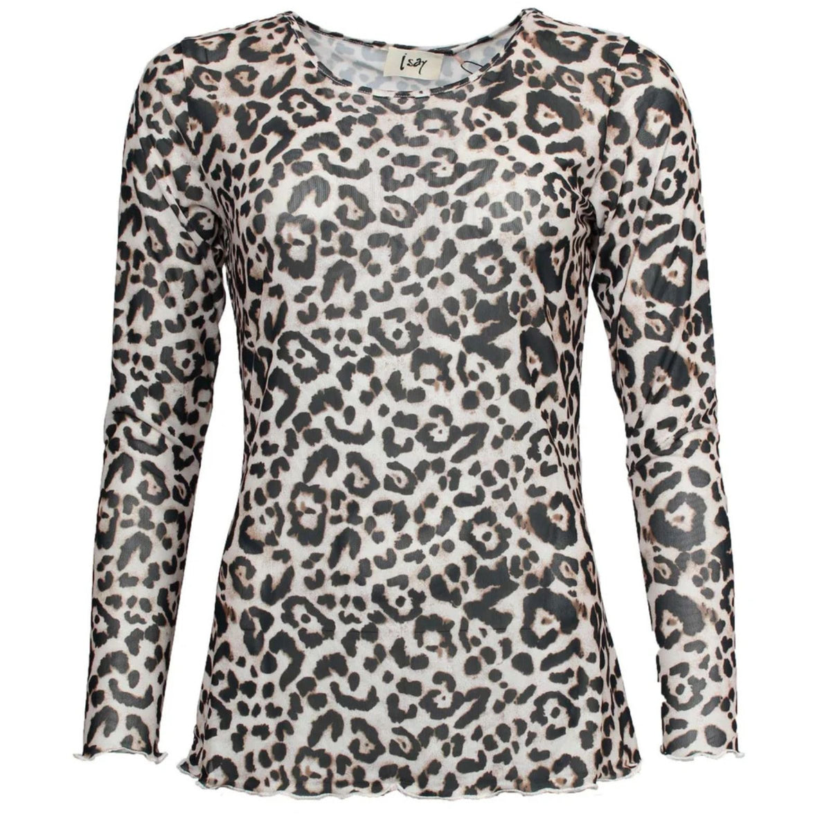 Leopard longleeve mesh top Fifi