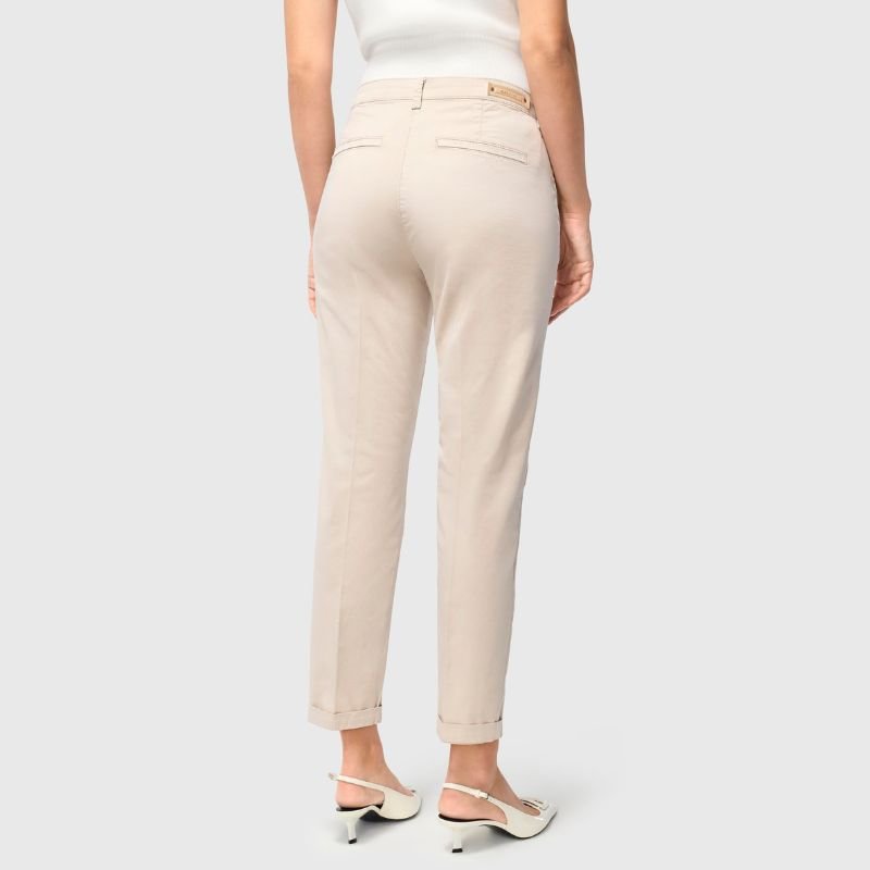 Ivory leo chino Turn Up - Capuchon Fashion