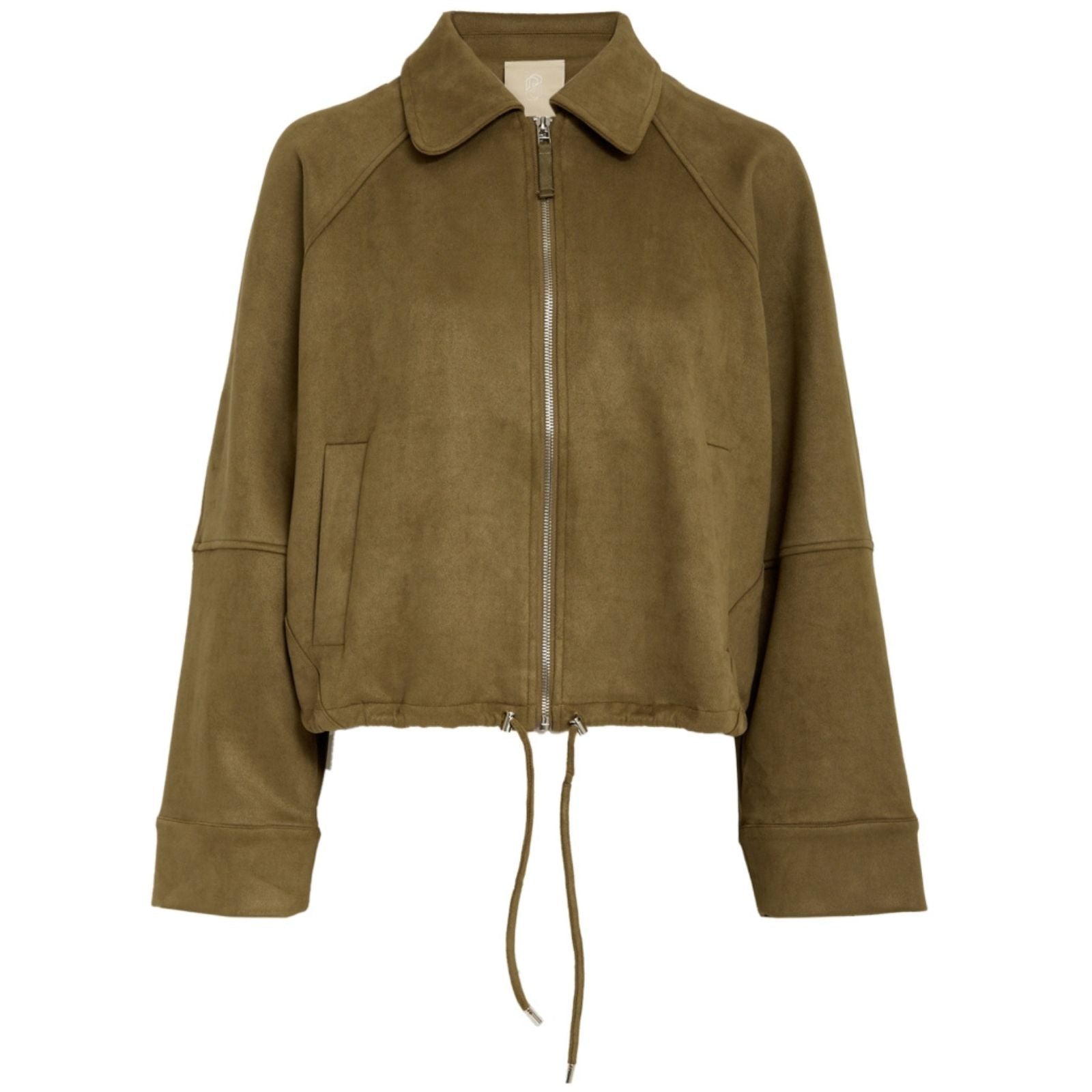 Kangaroo Brown suedine jacket Roxanna - Capuchon Fashion