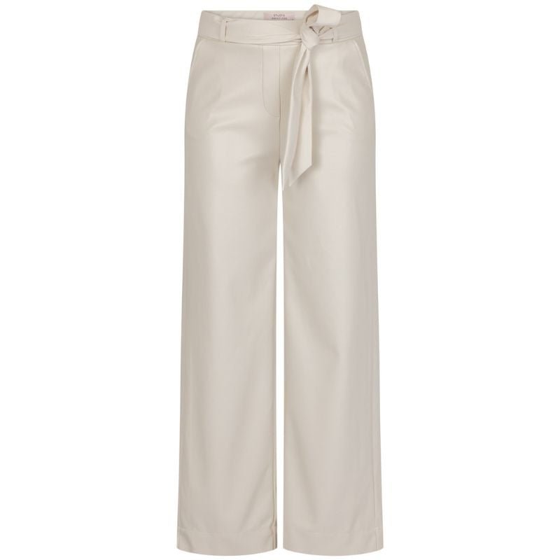 Kit beige faux leather trousers Lexie - Capuchon Fashion