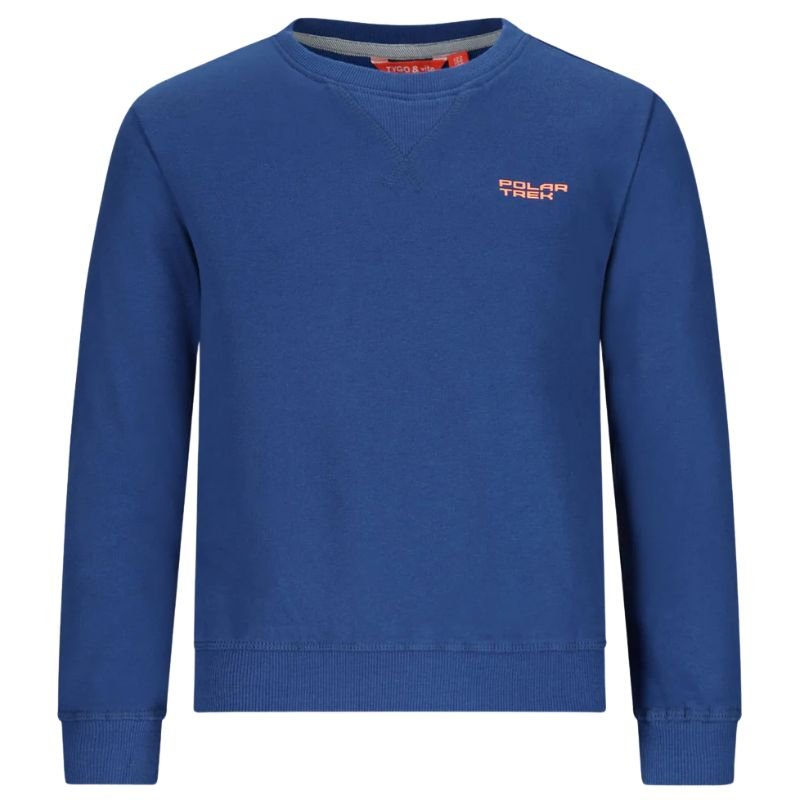 Kobaltblauw geprinte sweater Silver - Capuchon Fashion