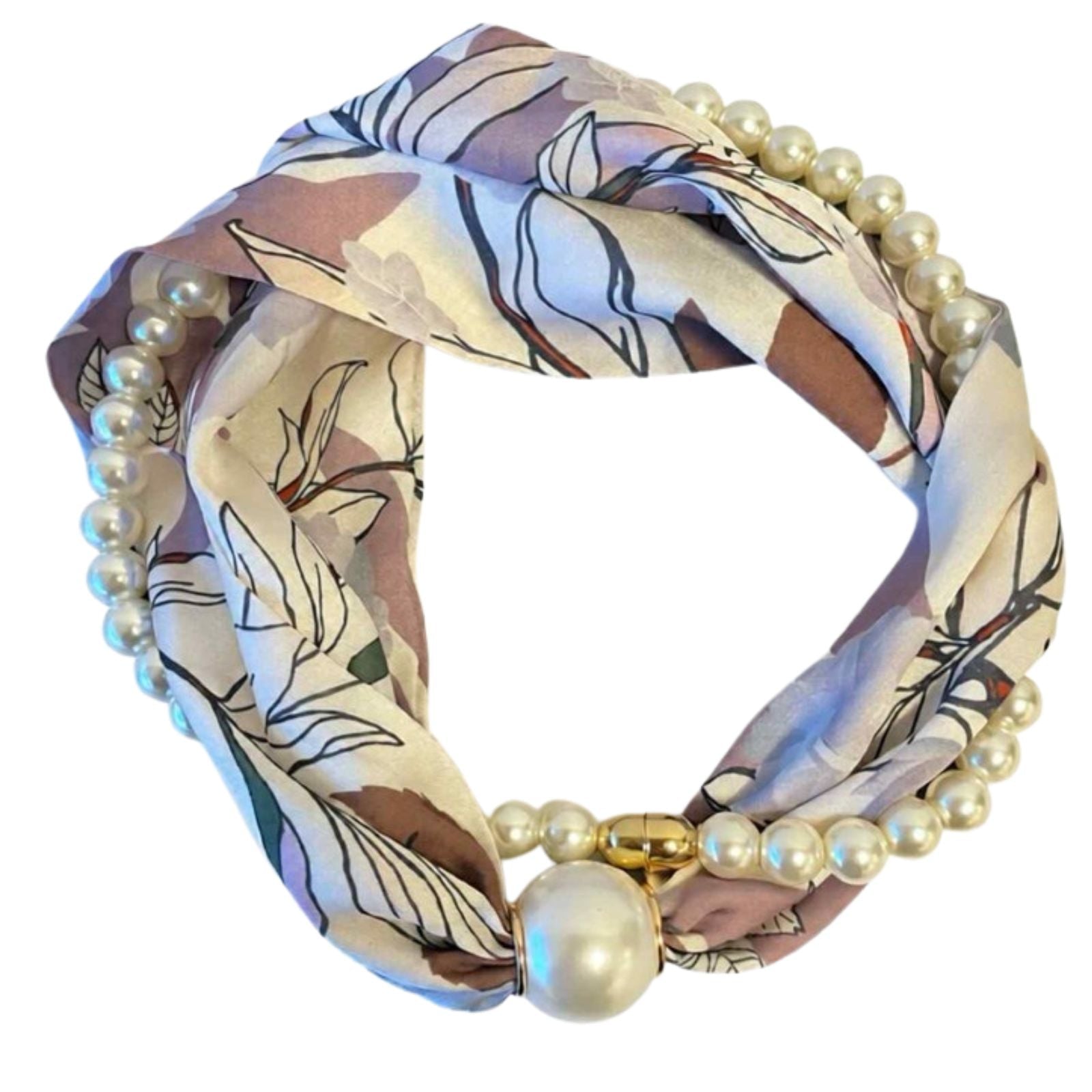 Leaf parel sjaaltje met ketting Kim - Capuchon Fashion