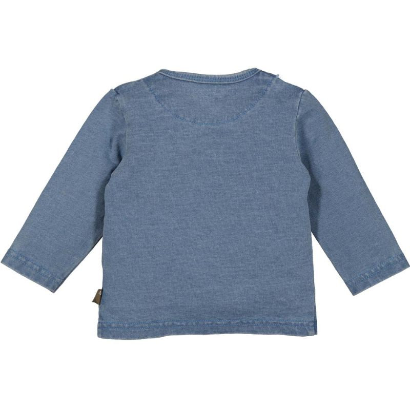 Lichtblauw ruffle shirt Jog Denim - Capuchon Fashion