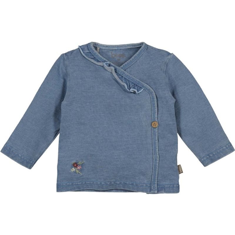 Lichtblauw ruffle shirt Jog Denim - Capuchon Fashion