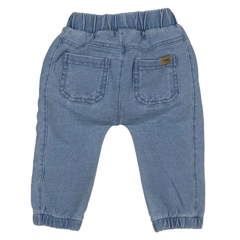 Lichtblauwe pocket broek Jog Denim - Capuchon Fashion