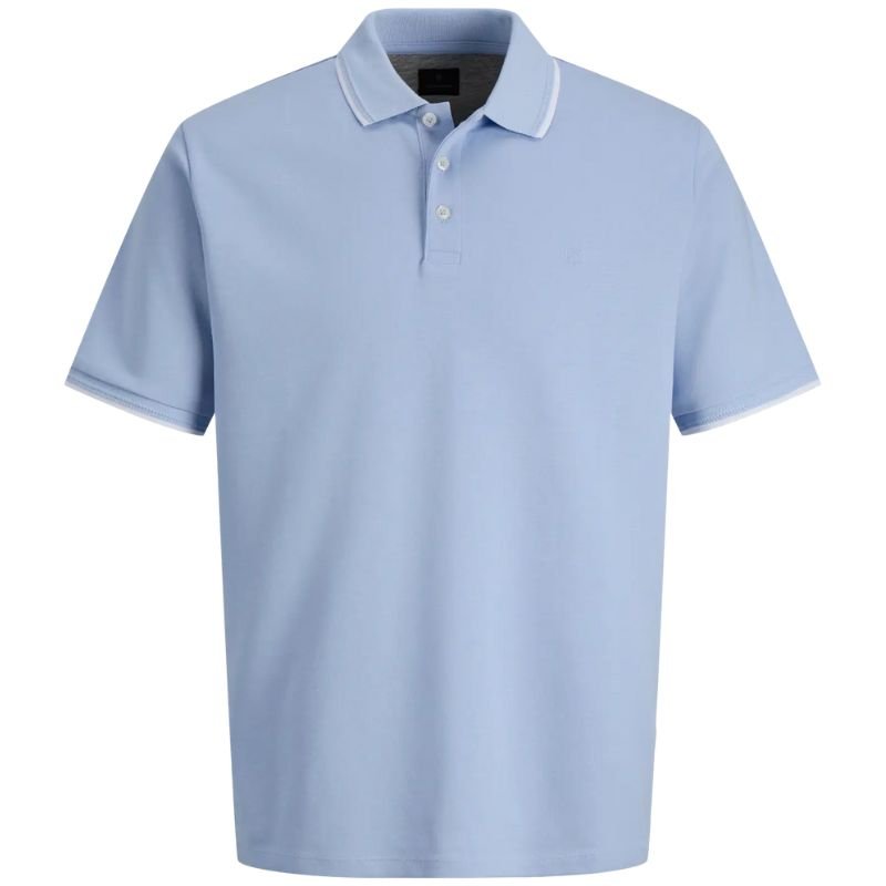 Lichtblauwe polo Blaethan detail - Capuchon Fashion