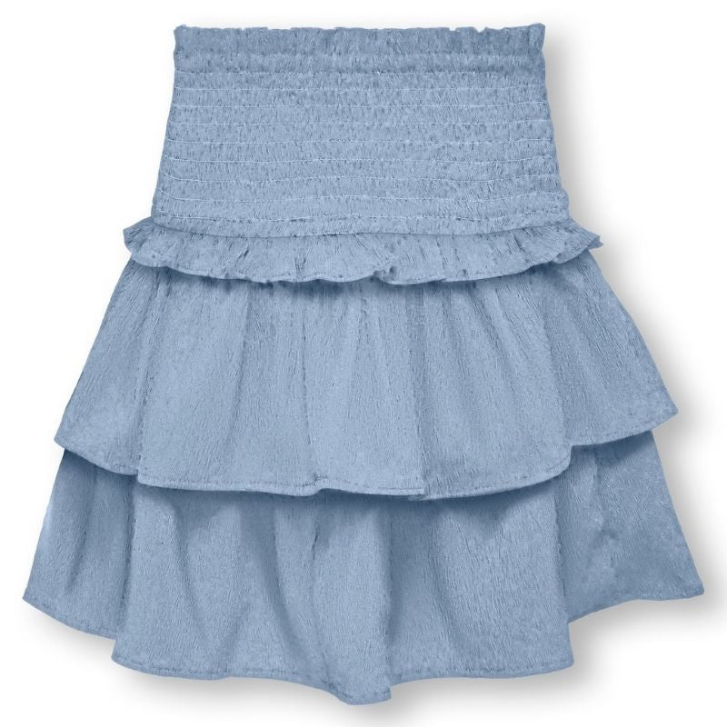 Lichtblauwe smock skort Ida Amanda - Capuchon Fashion