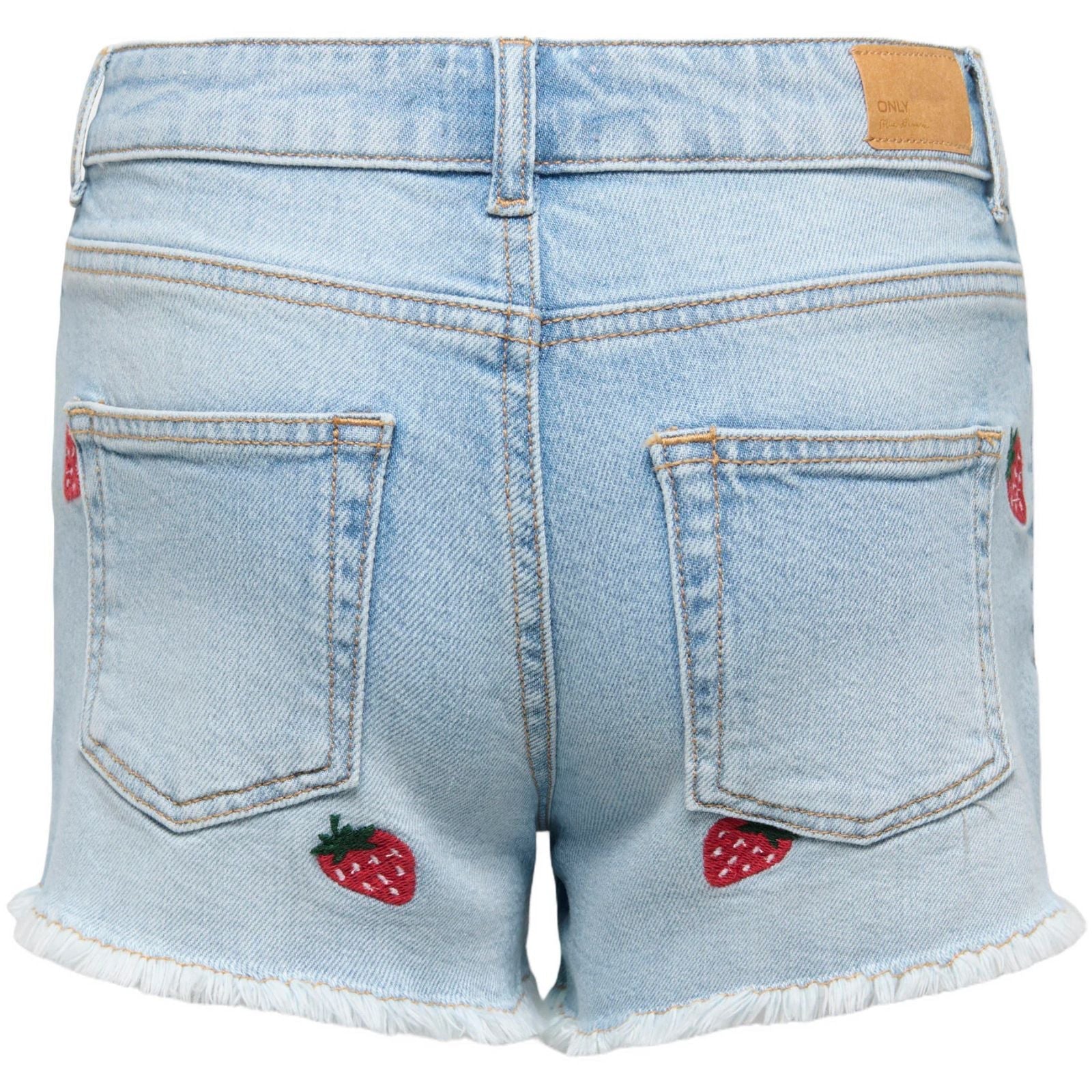Lichtblauwe straight fit short Robyn - Capuchon Fashion