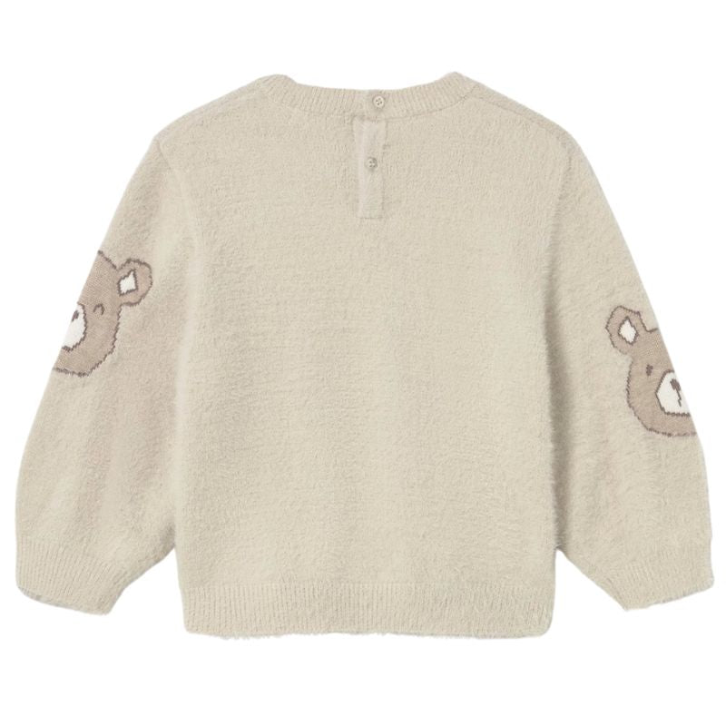 Lichtbruin geprinte beren jumper - Capuchon Fashion