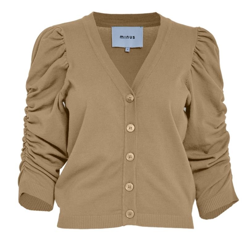 Lichtbruin knit vest Seana - Capuchon Fashion