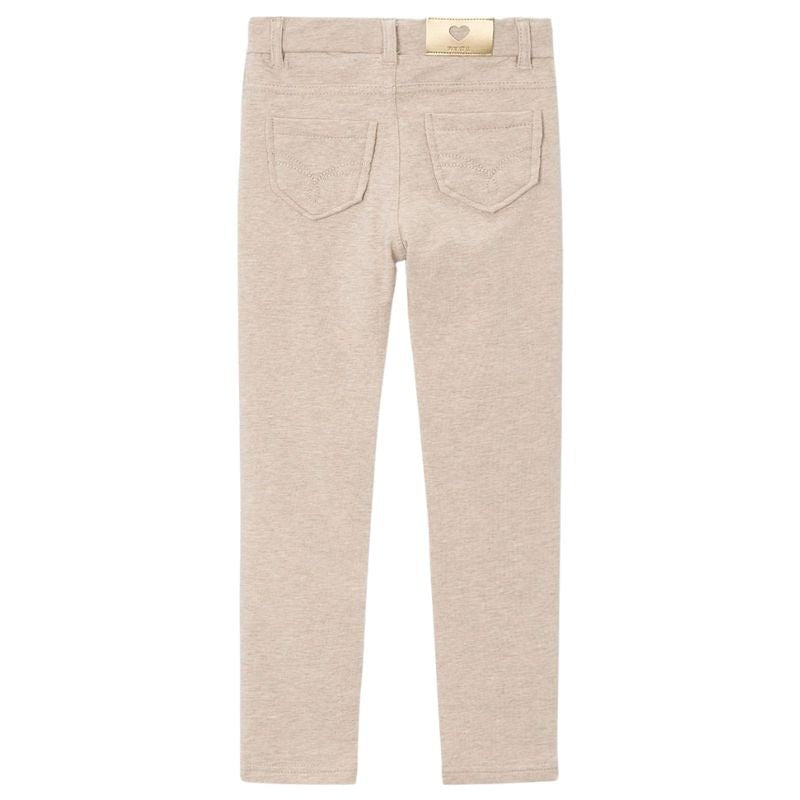 Lichtbruine fleece basic trousers - Capuchon Fashion