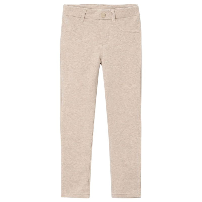 Lichtbruine fleece basic trousers - Capuchon Fashion