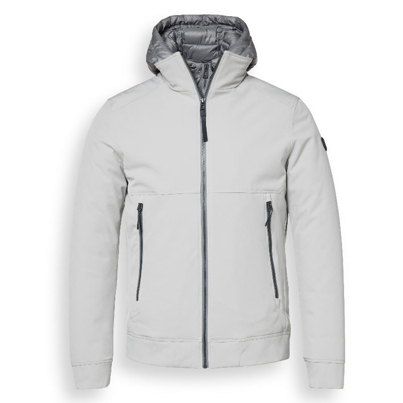 Lichtgrijze jacket Cooper - Capuchon Fashion