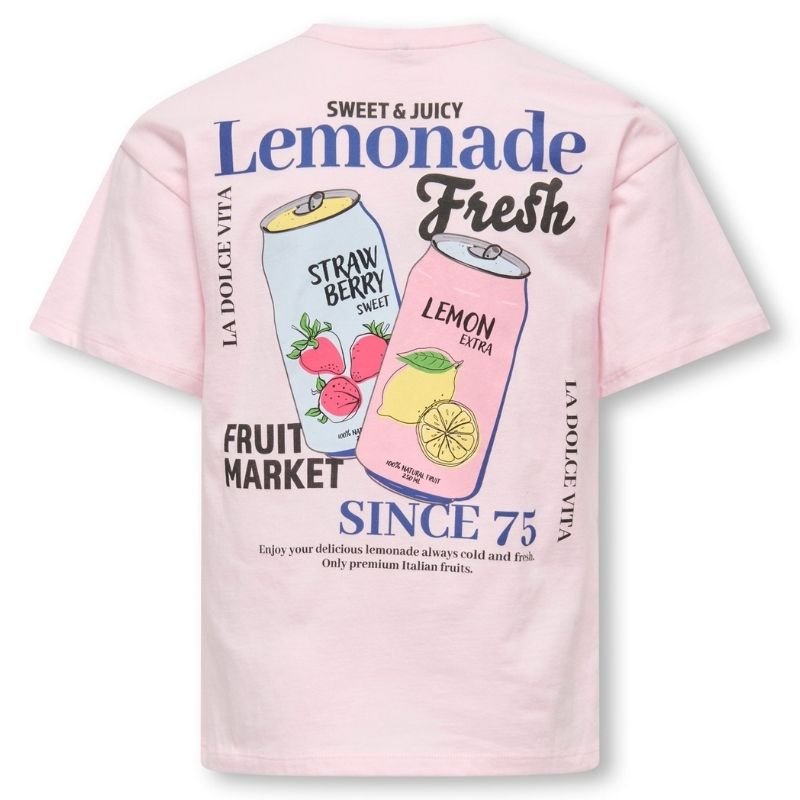 Lichtroze relaxed fit t-shirt Cana - Capuchon Fashion