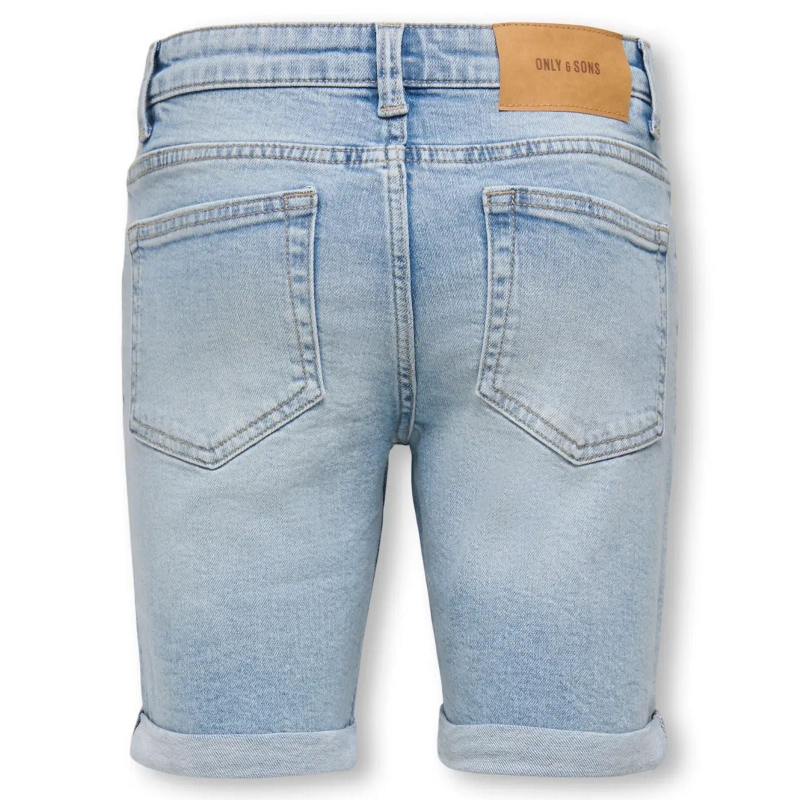 Light Blue Denim denim short Ply - Capuchon Fashion