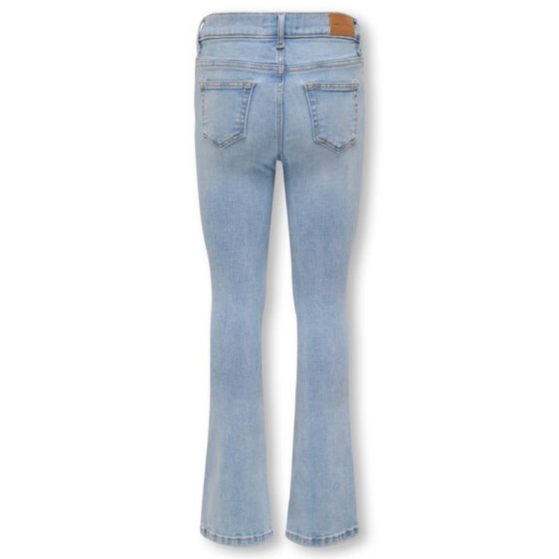 Light Blue Denim flared jeans Blush - Capuchon Fashion