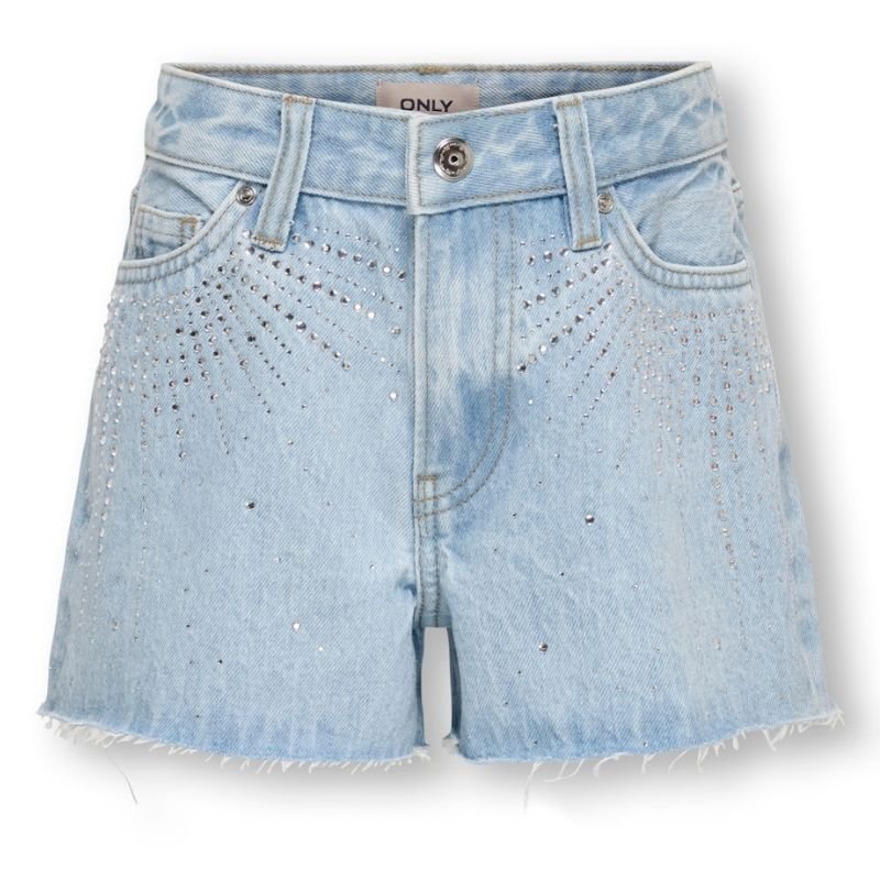 Light Blue Denim regular fit short Gabi - Capuchon Fashion