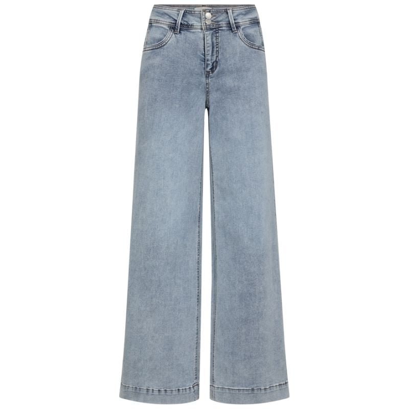 Light Blue Denim shaping flared jeans Lopez - Capuchon Fashion