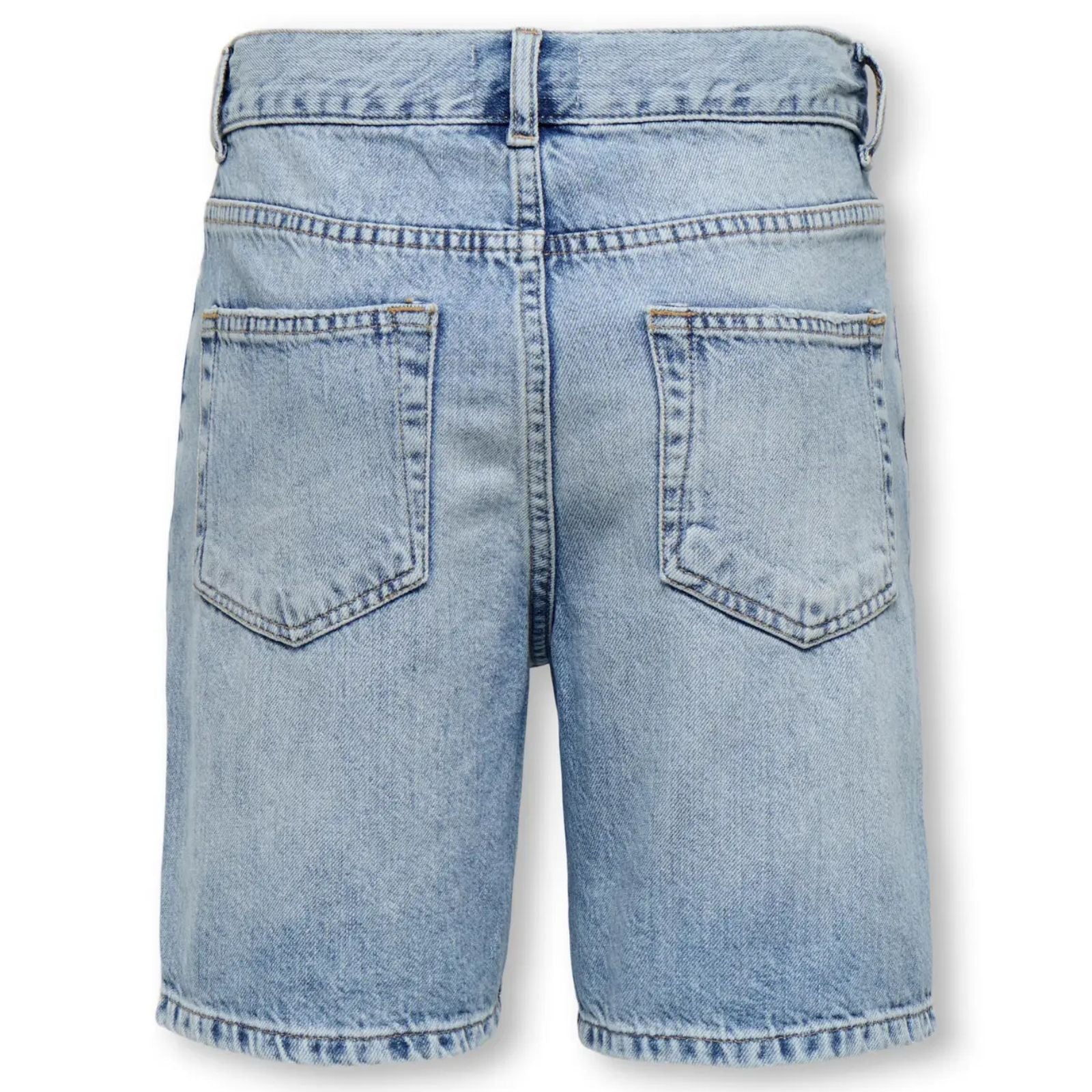Light Blue Denim straight fit short Edge - Capuchon Fashion
