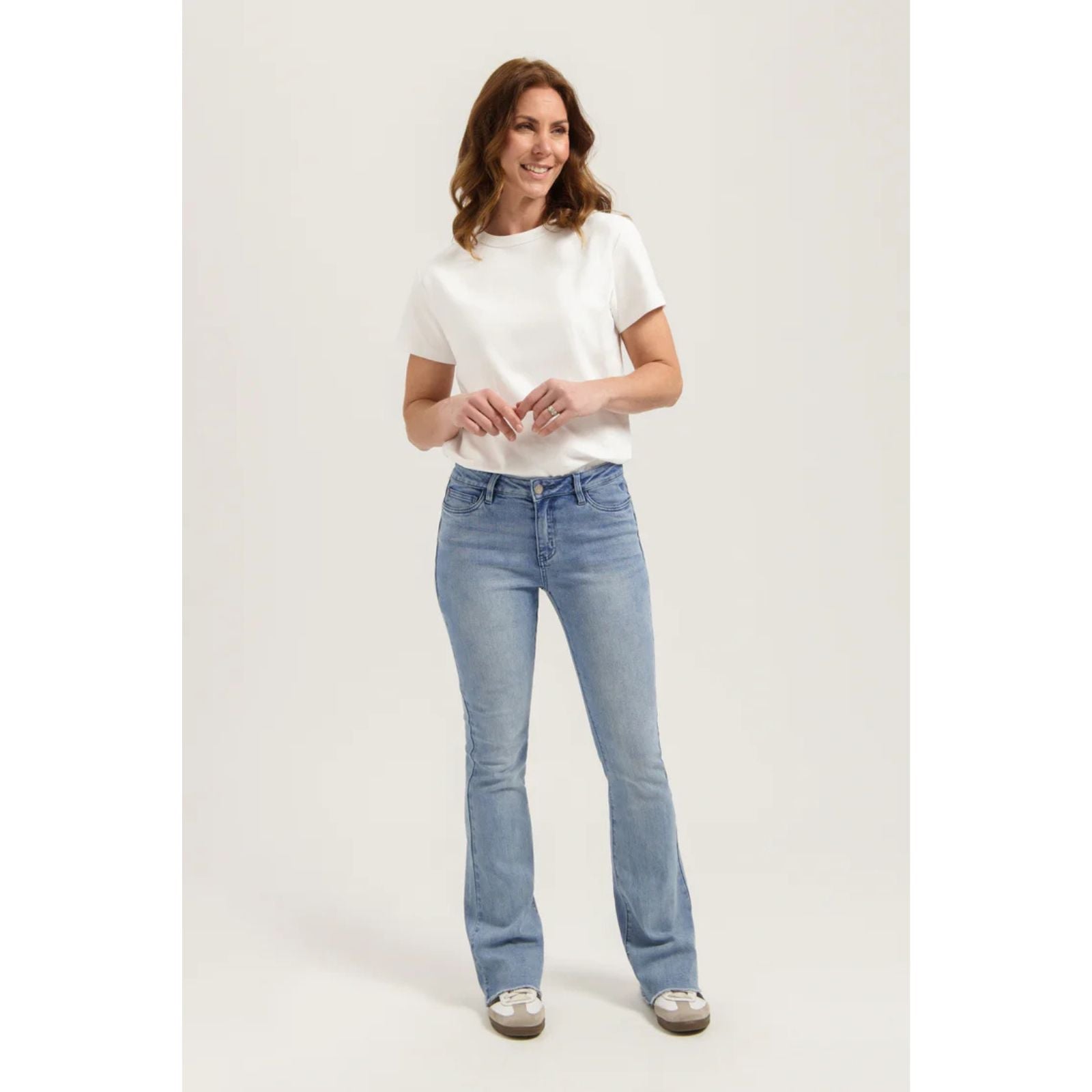 Light Blue flared jeans Florez - Capuchon Fashion