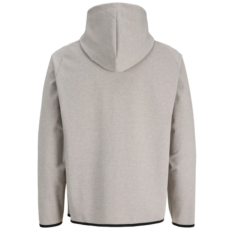 Light Grey Melange sweat zip vest Base - Capuchon Fashion