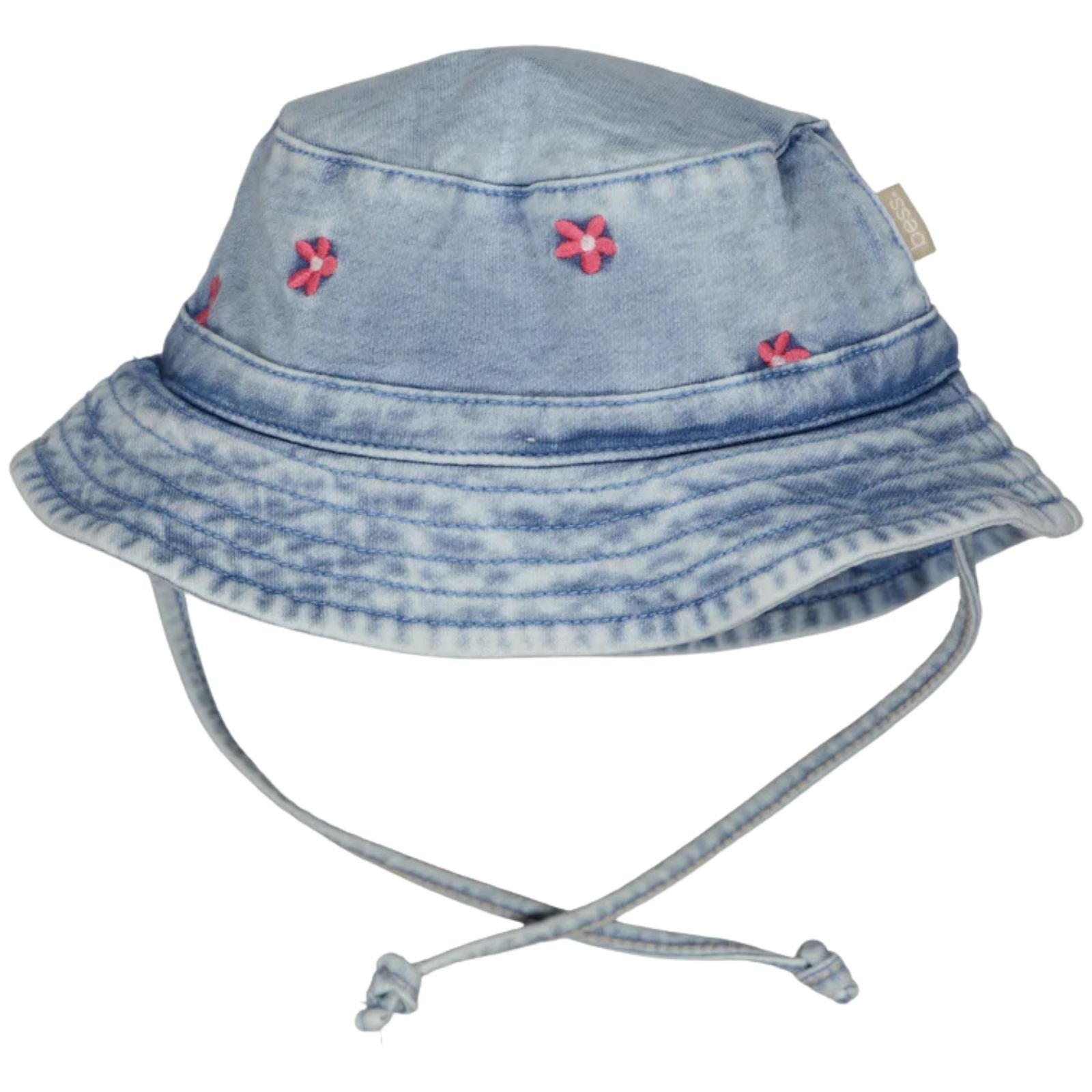 Light Wash buckethat Jog Denim Embroidered 261127 - Capuchon Fashion